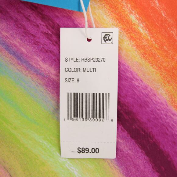 Bleu Rod Beattie Splash Out Tankini Top High Neck Keyhole Multicolor Size 8 NWT - Picture 11 of 13